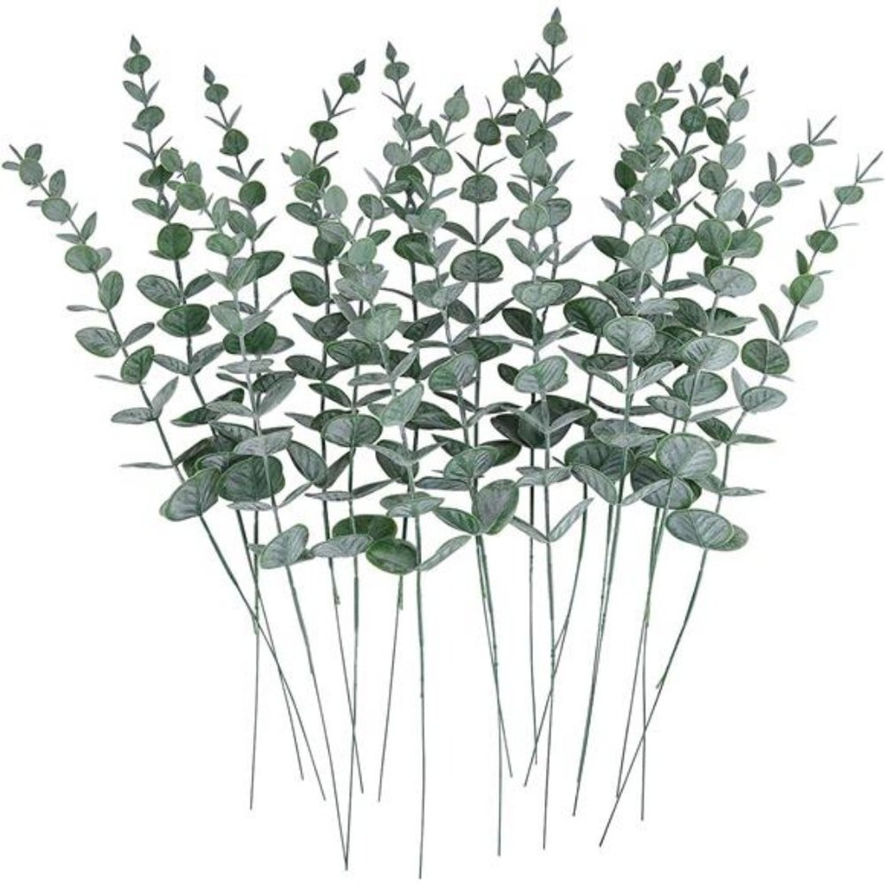 24pcs Artificial Eucalyptus Leaves Greenery Branches for Centerpiece Arrangement